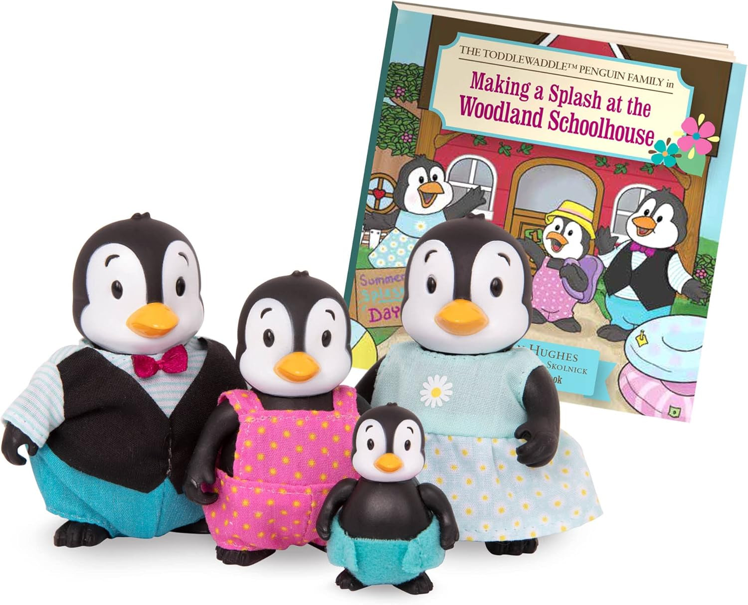 Li’L Woodzeez – Friendz Club Farm Set – Duck, Sheep, Pig, Cow – Set of 4 Collectible Posable Doll Figures – Pretend Play Gift Toy for Kids Age 3+